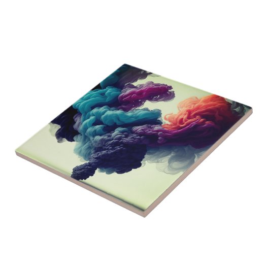 Mooi design rook effect modern tegeltje (Zijkant)