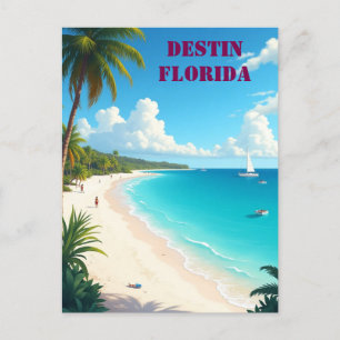 Mooi Destin Florida Sunset Beach Briefkaart