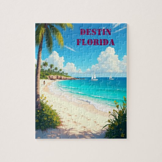 Mooi Destin Florida Sunset Beach Legpuzzel (Verticaal)