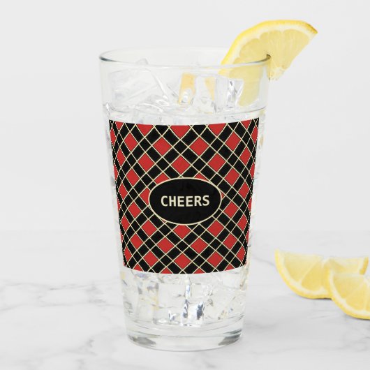 Mooi diamantpatroon glas (Achterkant ijs)