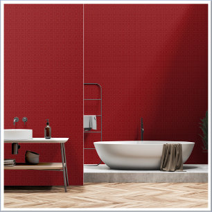 Mooi diep rood patroon behang