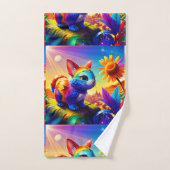 Mooi dier drie bad handdoek (Handdoek)