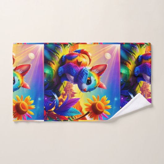 Mooi dier drie bad handdoek (Handdoek)