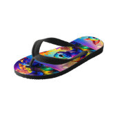 Mooi dier drie kinder teenslippers (Schuin)