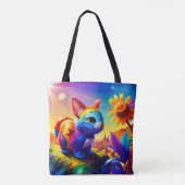 Mooi dier drie tote bag (Achterkant)