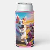 Mooi dier vier seltzer blikjeskoeler (Seltzer Achterkant)