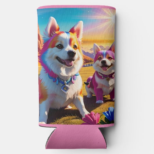 Mooi dier vier seltzer blikjeskoeler (Achterkant)