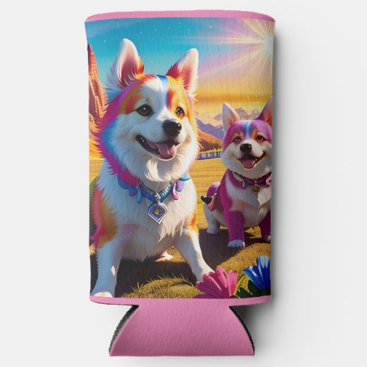 Mooi dier vier seltzer blikjeskoeler (Voorkant)