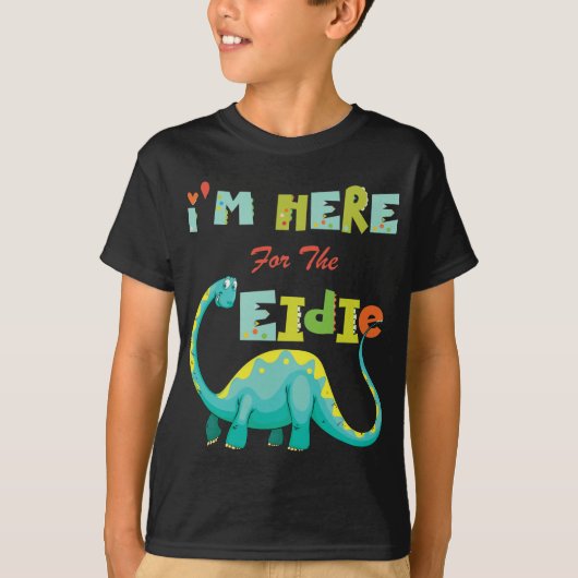 Mooi Dinosaur Eid Shirt voor jongens (Voorkant)
