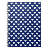 Mooi donkerblauw en wit Notitieboek (Voorkant)