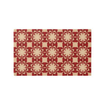 Mooi donkerrood en beige patroon