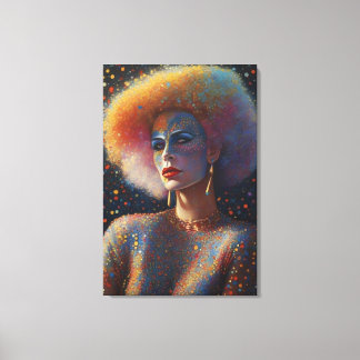 Mooi Drag Queen Portret Canvas Afdruk