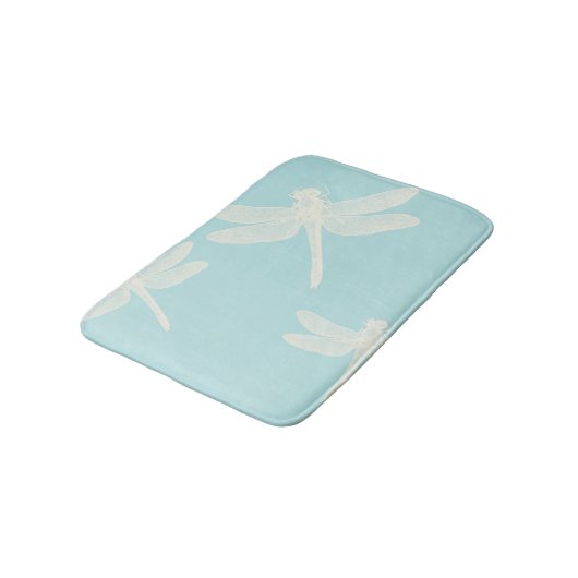 Mooi Dragonfly Blue Pattern Badmat (Gekanteld)
