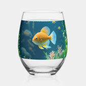 Mooi drink waterglas wijnglas zonder voet (Achterkant)