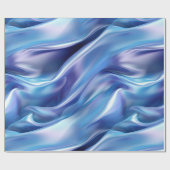 Mooi dromerige blauwe paarse bruidsdouche cadeaupapier (Vlak)