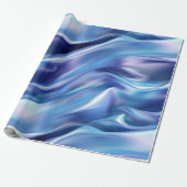 Mooi dromerige blauwe paarse bruidsdouche cadeaupapier (Uitgerold)