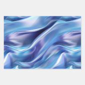 Mooi dromerige blauwe paarse bruidsdouche inpakpapier vel (Voorkant)