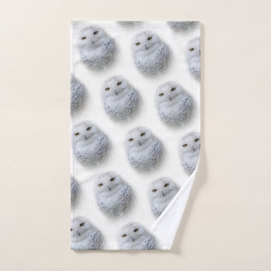 Mooi, drommelig en Serene Snowy Owl Bad Handdoek (Handdoek)
