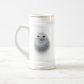 Mooi, drommelig en Serene Snowy Owl Bierpul (Links)