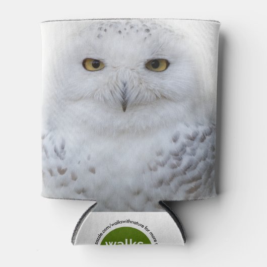 Mooi, drommelig en Serene Snowy Owl Blikjeskoeler (Voorkant)