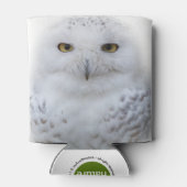 Mooi, drommelig en Serene Snowy Owl Blikjeskoeler (Achterkant)