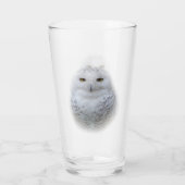 Mooi, drommelig en Serene Snowy Owl Glas (Achterkant)