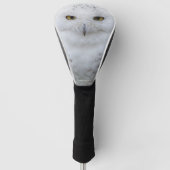 Mooi, drommelig en Serene Snowy Owl Golfheadcover (Voorkant)