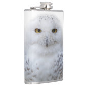 Mooi, drommelig en Serene Snowy Owl Heupfles (Rechts)