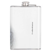 Mooi, drommelig en Serene Snowy Owl Heupfles (Achterkant)