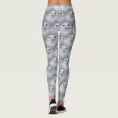 Mooi, drommelig en Serene Snowy Owl Leggings (Achterkant)