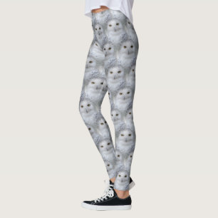Mooi, drommelig en Serene Snowy Owl Leggings
