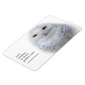 Mooi, drommelig en Serene Snowy Owl Magneet (Linkerzijde)
