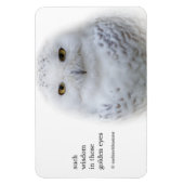 Mooi, drommelig en Serene Snowy Owl Magneet (Verticaal)