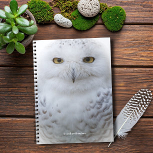 Mooi, drommelig en Serene Snowy Owl Notitieboek