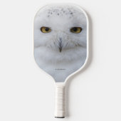 Mooi, drommelig en Serene Snowy Owl Pickleball Paddle (Achterkant)
