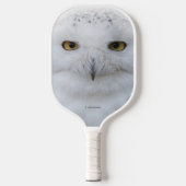 Mooi, drommelig en Serene Snowy Owl Pickleball Paddle (Voorkant)