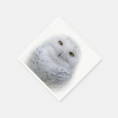 Mooi, drommelig en Serene Snowy Owl Servet (Hoek)