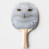Mooi, drommelig en Serene Snowy Owl Tafeltennisbatje (Voorkant)
