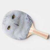 Mooi, drommelig en Serene Snowy Owl Tafeltennisbatje (Zijkant)
