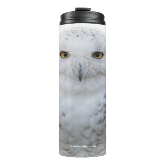 Mooi, drommelig en Serene Snowy Owl Thermosbeker (Voorkant)
