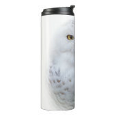 Mooi, drommelig en Serene Snowy Owl Thermosbeker (Gedraaid links)