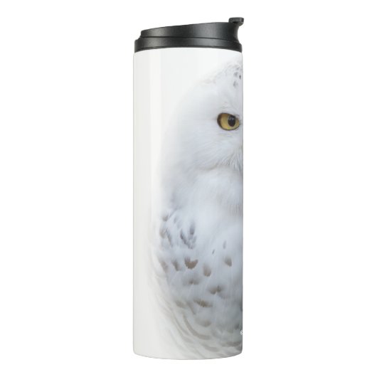 Mooi, drommelig en Serene Snowy Owl Thermosbeker (Gedraaid links)