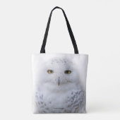 Mooi, drommelig en Serene Snowy Owl Tote Bag (Achterkant)