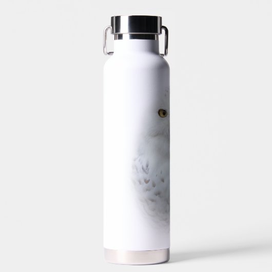 Mooi, drommelig en Serene Snowy Owl Waterfles (Voorkant)