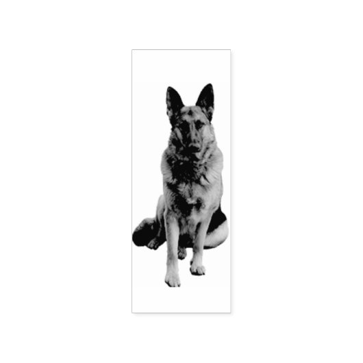 Mooi Duits Herder Hond Portret Rubberstempel (Afrduk)