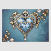 Mooi edel blauw hart.