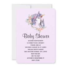 Mooi Eenhoorn Moeder & Baby Waterverf Baby Shower