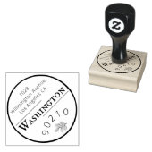 Mooi eenvoudig en schoon ontwerp voor rubberen ste rubberstempel (Gestempeld)