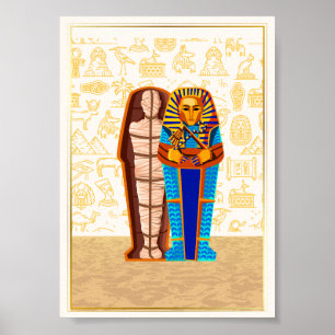 Mooi Egyptisch kunst muur Poster