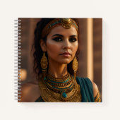 Mooi Egyptisch vrouwenportret Notitieboek (Voorkant)